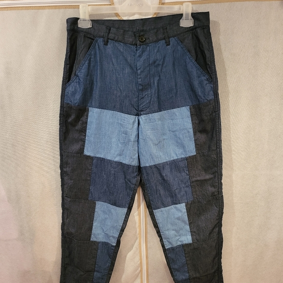 COMME DES GARCONS SHIRT Cotton Patchwork Pants - Picture 3 of 8
